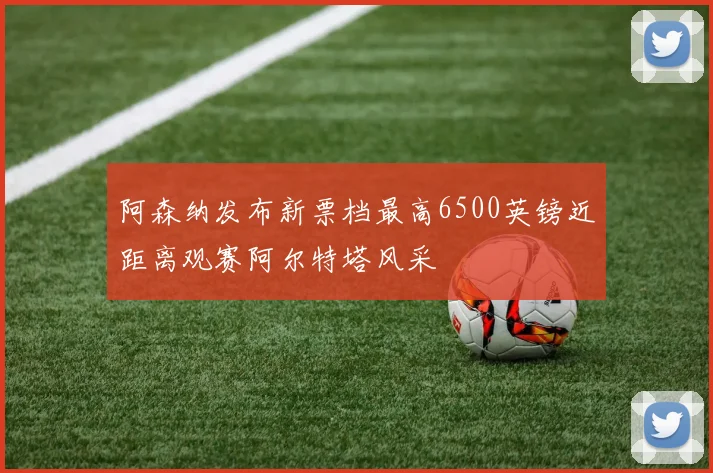 阿森纳发布新票档最高6500英镑近距离观赛阿尔特塔风采